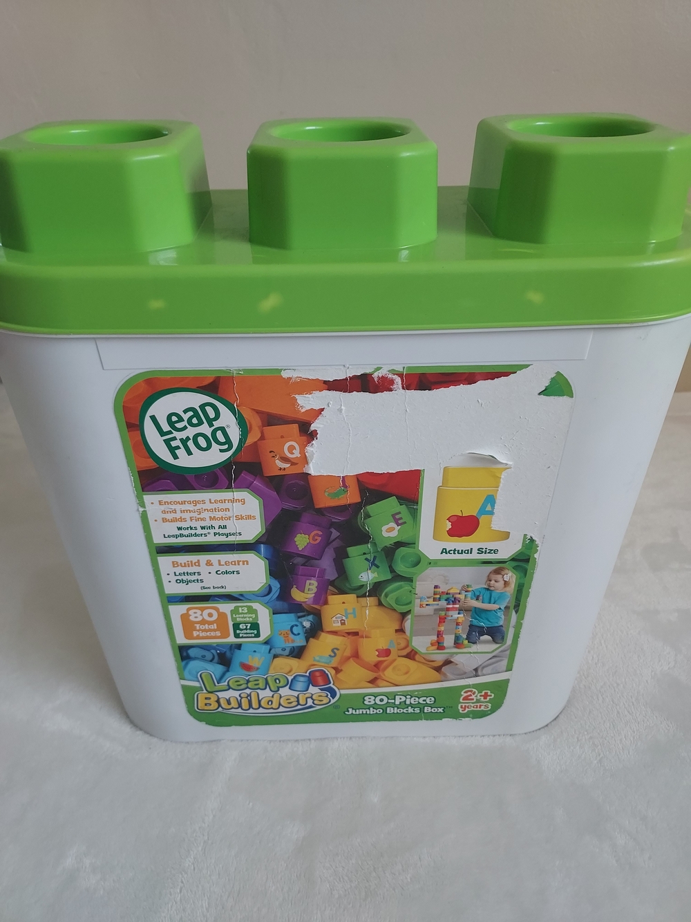 LeapFrog LeapBuilders 80 Pieces Jumbo Blocks Set Interactive Creativity Learning
